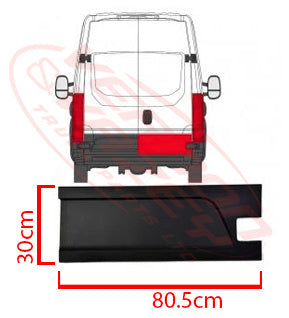 20811PS-02 - PROTECTIVE STRIP - REAR DOOR - R/H - IVECO DAILY 2014-