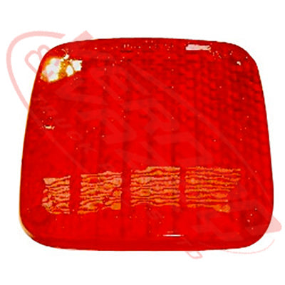 3183098-21 - REAR LAMP - LENS - W/O RELFECT - RED - HINO MCR/MBS/SH/MSH 1984-93