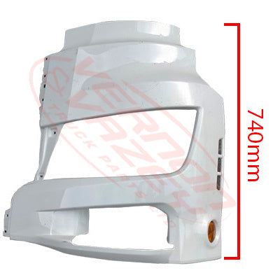3186390-11 - BUMPER END - L/H - HIGH BUMPER - HINO 700 FS2848 / FY3248 / SH1845 / SS2848  2017-