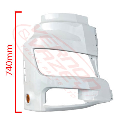 3186390-12 - BUMPER END - R/H - HIGH BUMPER - HINO 700 FS2848 / FY3248 / SH1845 / SS2848  2017-