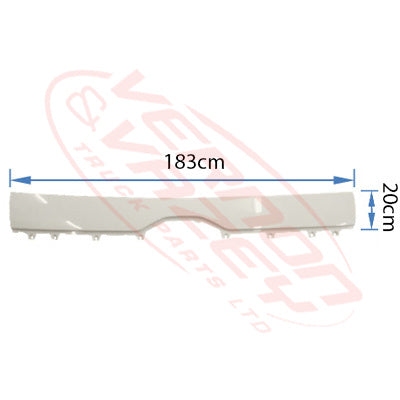 3192020-00 - FRONT PANEL OUTER UPPER - WIDE CAB - 183CM - HINO RANGER 500 2017- FG, FL, FM. GH