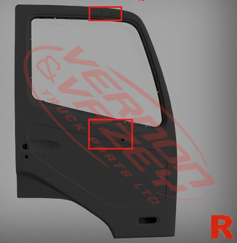 3787110-06 - FRONT DOOR SHELL - R/H - WITH 4 MIRROR HOLES - MITSUBISHI FIGHTER 2006-