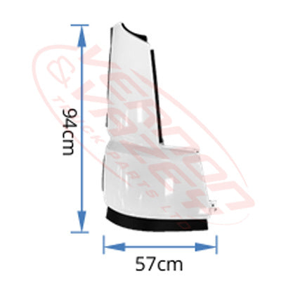 3788224-02 - FRONT CORNER PANEL - R/H - MITSUBISHI SHOGUN 360/400/460/510 2017-