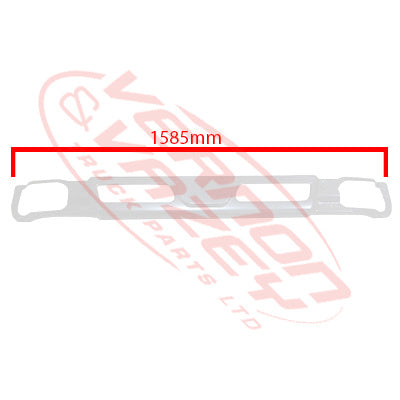 3798290-10W - FRONT BUMPER - NARROW - 225MM DEEP - WHITE - MITSUBISHI CANTER FEA 2011- 2018