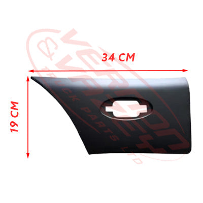 60570PS-01 - PROTECTIVE STRIP - BEHIND REAR WHEEL - L/H - W/SIDE LAMP HOLE - RENAULT MASTER X62 2011 - ON