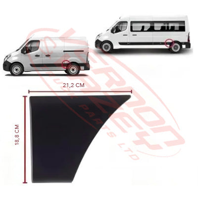 60570PS-07 - PROTECTIVE STRIP - FRONT REAR WHEEL - L/H - RENAULT MASTER X62 2011 - ON