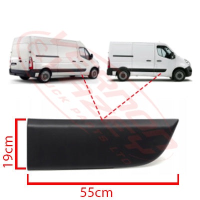 60570PS-24 - PROTECTIVE STRIP - FRONT DOOR - R/H - RENAULT MASTER X62 2011 - ON