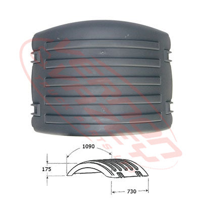 6594052-00 - REAR MUDGUARD - TOP - HIGH - L=R - SCANIA P/R TRUCK - 2009 - 2018