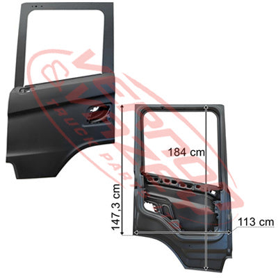 6594110-07 - FRONT DOOR SHELL - L/H - G SERIES - 184cm HIGH - SCANIA G SERIES TRUCK - 2017-