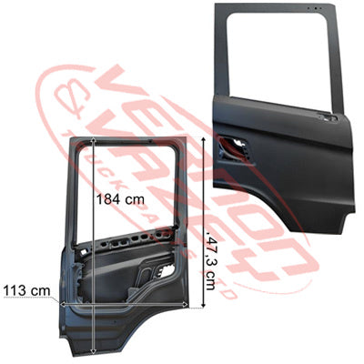 6594110-08 - FRONT DOOR SHELL - R/H - G SERIES - 184cm HIGH - SCANIA G SERIES TRUCK - 2017-
