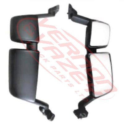 6594116-02 - MIRROR - ELECTRIC/HEATED - R/H - W/AUXILIARY - CURVED MIRROR GLASS - SCANIA P/R TRUCK - 2017 - ON