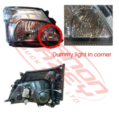 8187294-04 - HEADLAMP - R/H - ELECTRIC ADJUST - WIDE CAB - TOYOTA DYNA / HINO DUTRO 2011-2019