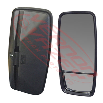 3191016-11 - MIRROR HEAD - L/H - SPLIT GLASS   2002-2009 - HINO RANGER PRO 500 FC/FD/FG/FM 2002-2009