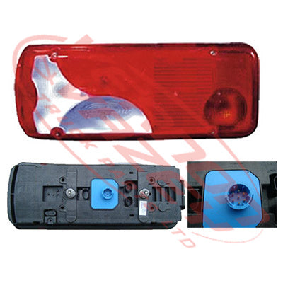 3310098-1 - REAR LAMP - L/H - CLEAR/RED - MAN TGA/TGL/TGM/TGX 2008-