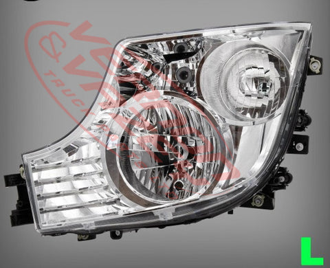 3575394-01 - HEADLAMP - L/H - MANUAL  - OPTION 1 - MERCEDES BENZ ACTROS - MP4