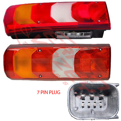 3575398-01 - REAR LAMP - L/H - NON LED TYPE - WITH LICENSE PLATE LAMP - MERCEDES BENZ ACTROS - MP4