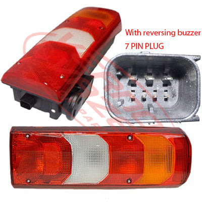 3575398-02 - REAR LAMP - R/H - NON LED TYPE - WITH BACK UP ALARM - MERCEDES BENZ ACTROS - MP4