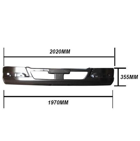 3787190-01 - FRONT BUMPER - W/O FOG LAMP - NARROW/SHALLOW - MITSUBISHI FIGHTER 2006-  H/L IN CORNER PANEL