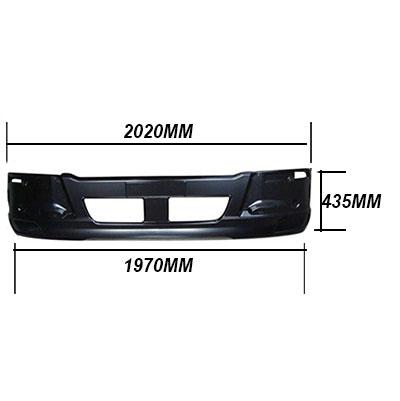 3787190-02 - FRONT BUMPER - W/O FOG LAMP - NARROW/DEEP - MITSUBISHI FIGHTER 2006-  H/L IN CORNER PANEL