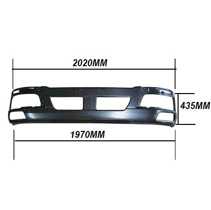 3787190-12 - FRONT BUMPER - W/FOG LAMP - NARROW/DEEP - MITSUBISHI FIGHTER 2011-  H/L IN BUMPER