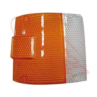 3795097-23 - CORNER LAMP - LENS - L/H - AMB/CLR W/BULGE - MITS CANTER FE211 83-