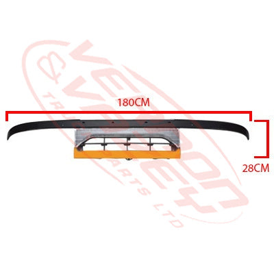 3798099-2 - GRILLE - NARROW CAB - WITH AMB/CLR GARNISH - MITSUBISHI CANTER FE5/FE6 1994-