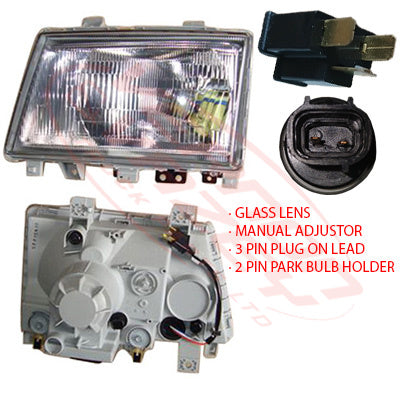 3798194-3 - HEADLAMP - L/H - K-TYPE - GLASS - MITSUBISHI CANTER FE7/FE8 10/2009 - 2012