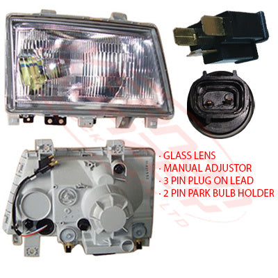 3798194-4 - HEADLAMP - R/H - K-TYPE - GLASS - MITSUBISHI CANTER FE7/FE8 10/2009 - 2012