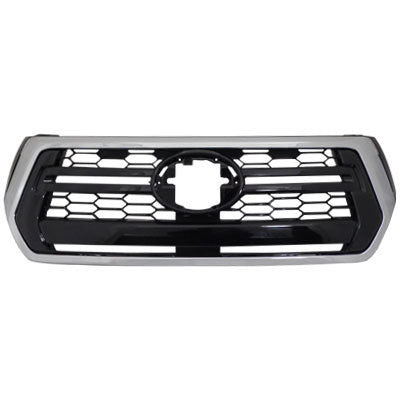 8128299-20 - GRILLE - CHROME & BLACK - TOYOTA HILUX 2018-  FACELIFT