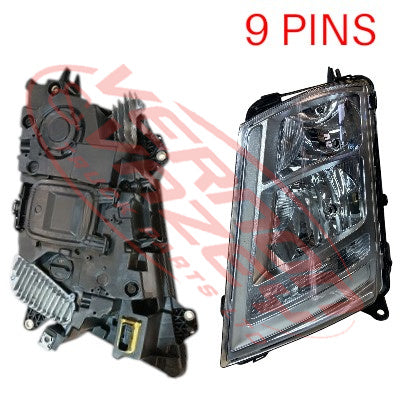 9013194-03 - HEADLAMP - L/H - ELECTRIC - VOLVO FH 2013- ON /  FM 2013-2021
