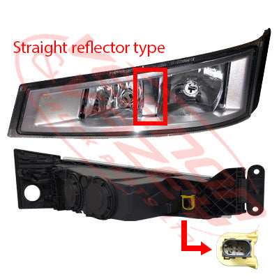 9013194-51 - FOG LAMP - L/H - TWIN BULB TYPE (3 PIN PLUG) - VOLVO FH 2013- ON /  FM 2013-2021